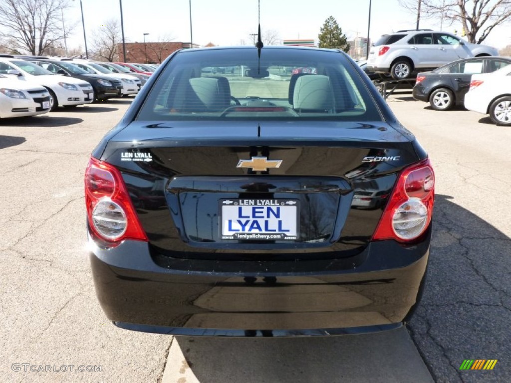 2012 Sonic LS Sedan - Black / Jet Black/Dark Titanium photo #5