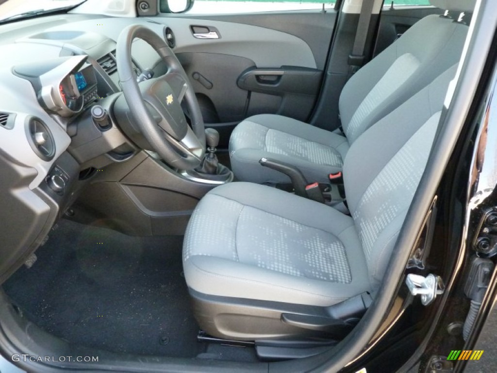 Jet Black/Dark Titanium Interior 2012 Chevrolet Sonic LS Sedan Photo #61914775