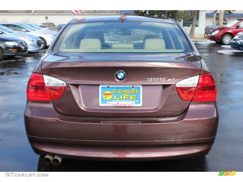 2006 3 Series 325xi Sedan - Barrique Red Metallic / Beige photo #14