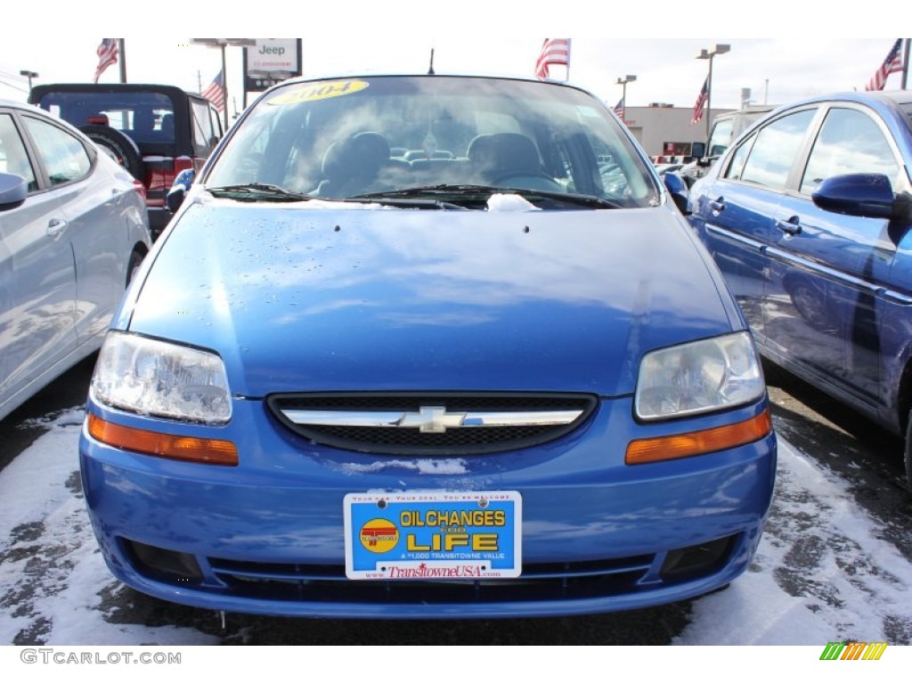2004 Aveo Sedan - Bright Blue Metallic / Gray photo #13