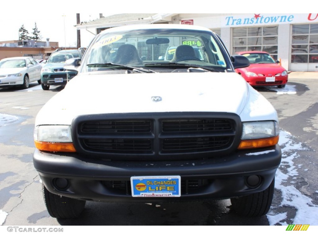 2003 Dakota Regular Cab 4x4 - Bright White / Dark Slate Gray photo #10