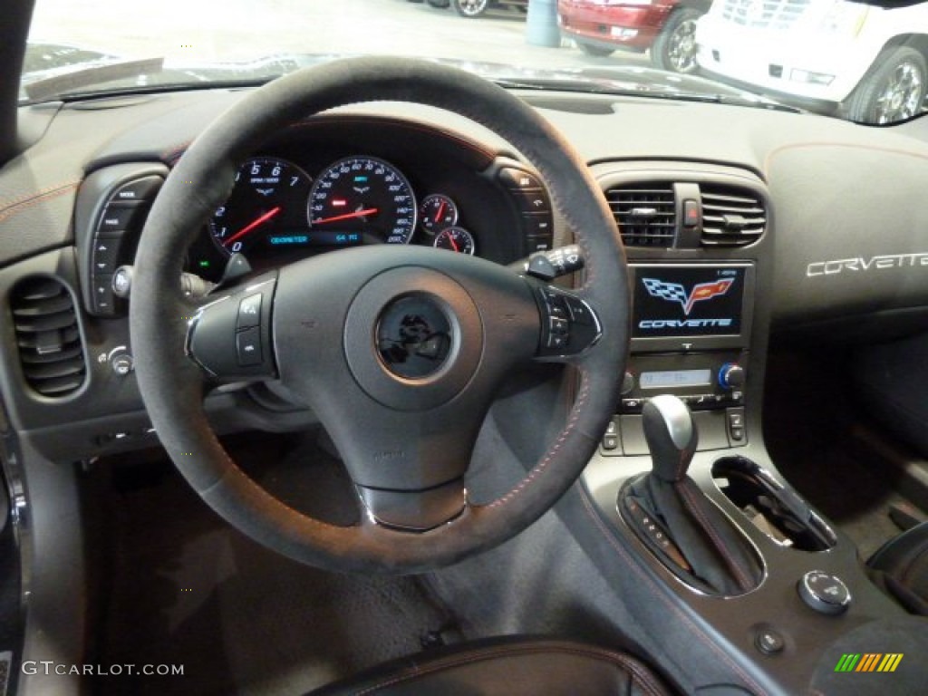 2012 Chevrolet Corvette Centennial Edition Grand Sport Convertible Ebony Steering Wheel Photo #61916170