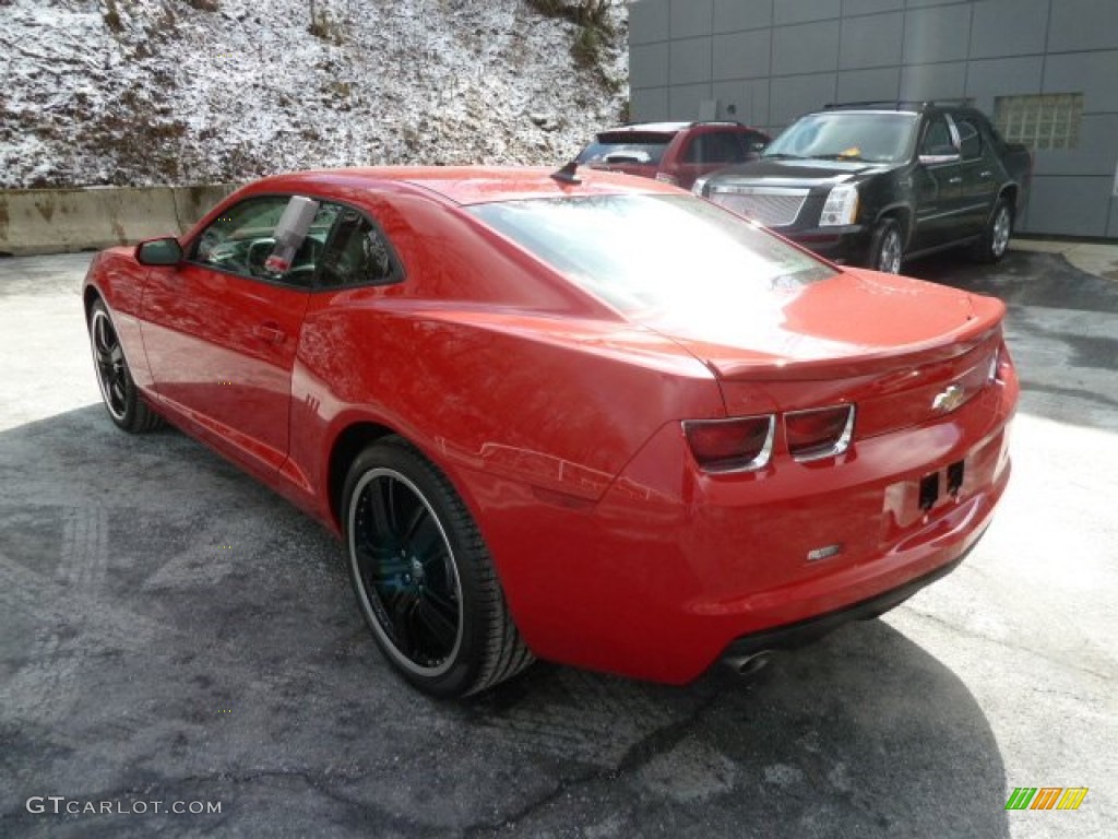 2012 Camaro LS Coupe - Victory Red / Gray photo #2