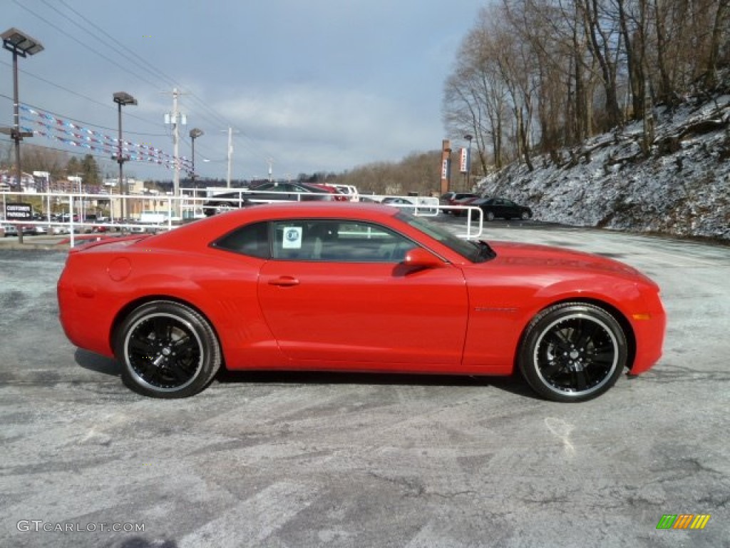 2012 Camaro LS Coupe - Victory Red / Gray photo #5