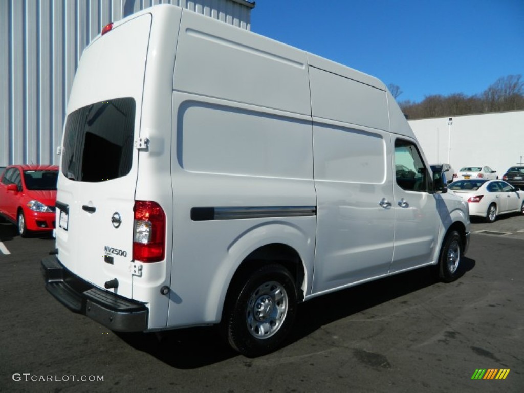 Blizzard White 2012 Nissan NV 2500 HD SV High Roof Exterior Photo #61916656