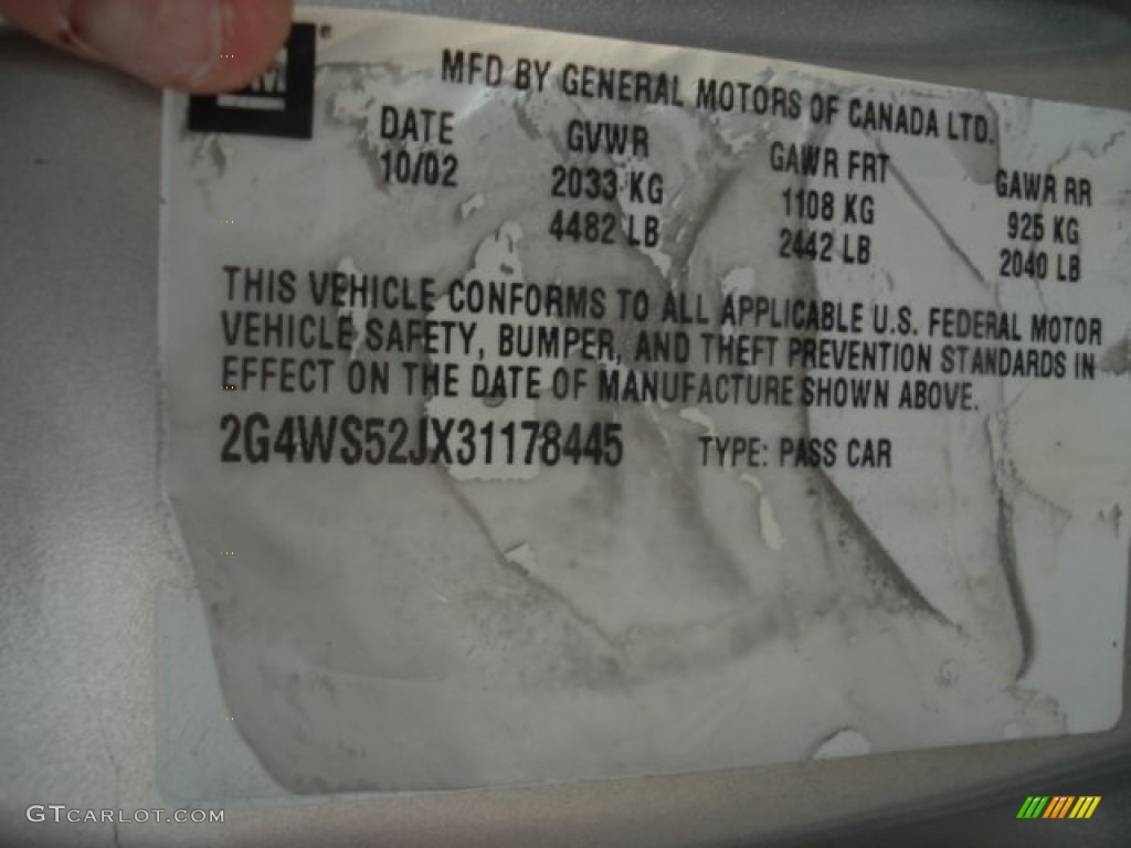 2003 Century Custom - Light Sandrift Metallic / Taupe photo #25