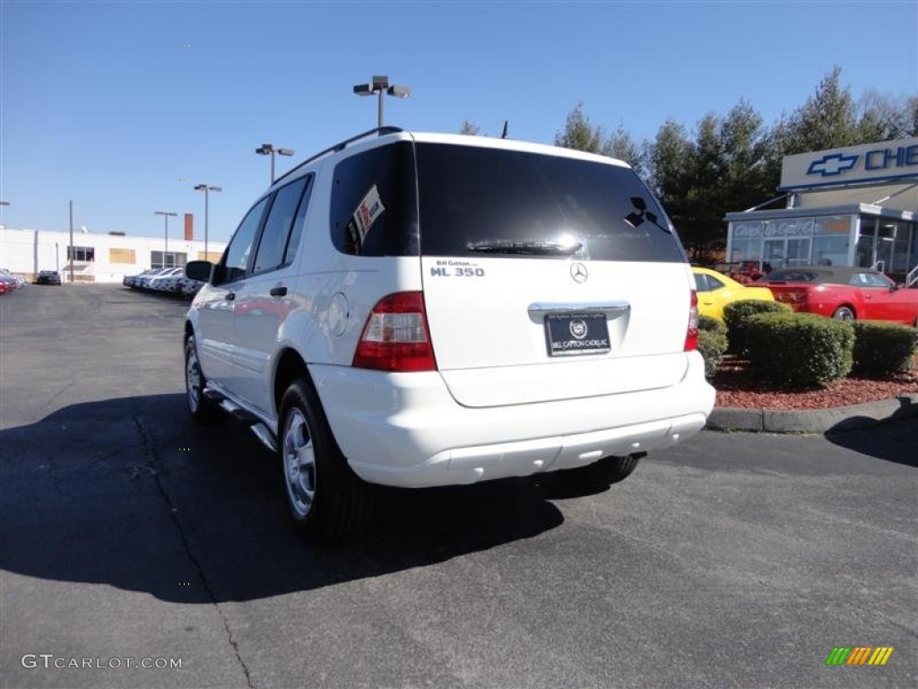 2005 ML 350 4Matic - Alabaster White / Java photo #3