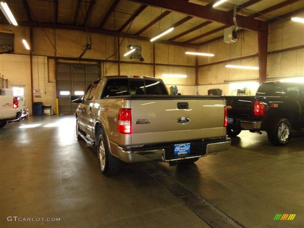 2004 F150 Lariat SuperCrew - Arizona Beige Metallic / Tan photo #3