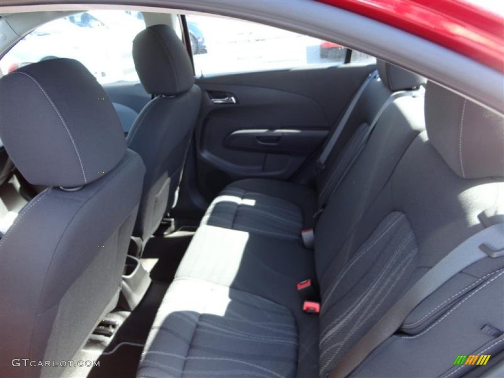 2012 Sonic LT Sedan - Crystal Red Tintcoat / Jet Black/Dark Titanium photo #5