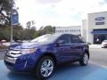 2013 Deep Impact Blue Metallic Ford Edge Limited  photo #1