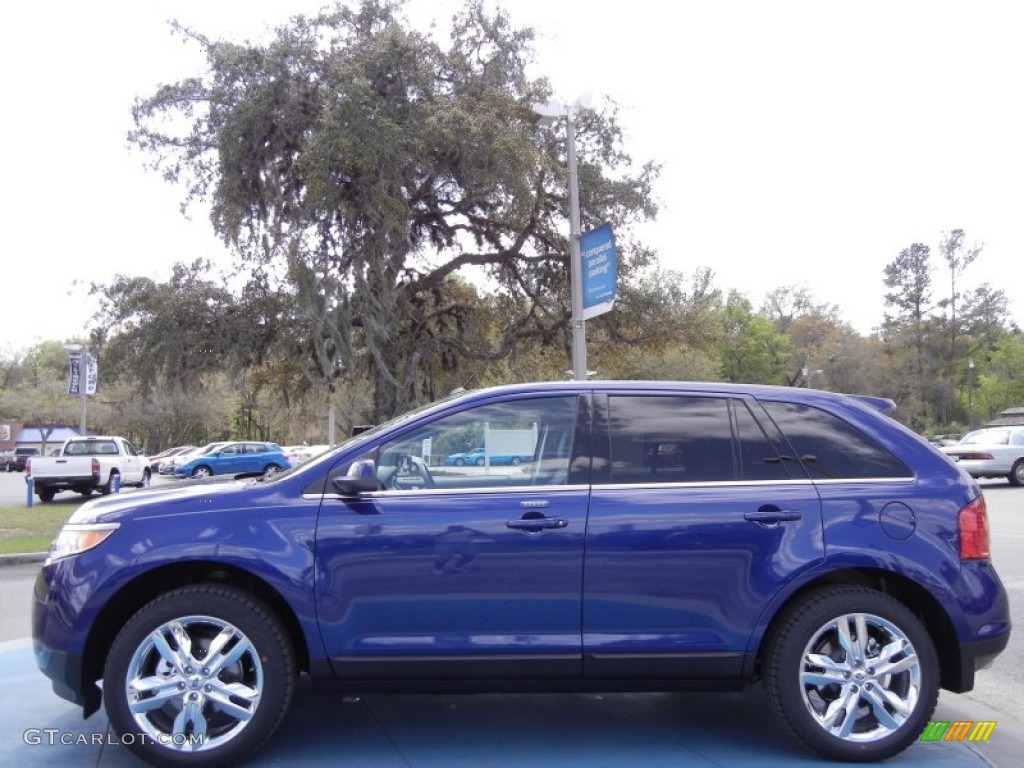 2013 Edge Limited - Deep Impact Blue Metallic / Charcoal Black photo #2