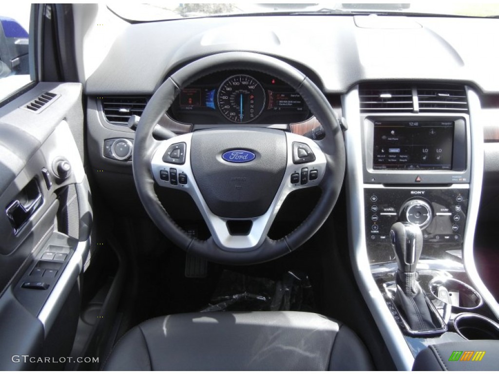 2013 Ford Edge Limited Charcoal Black Dashboard Photo #61918753
