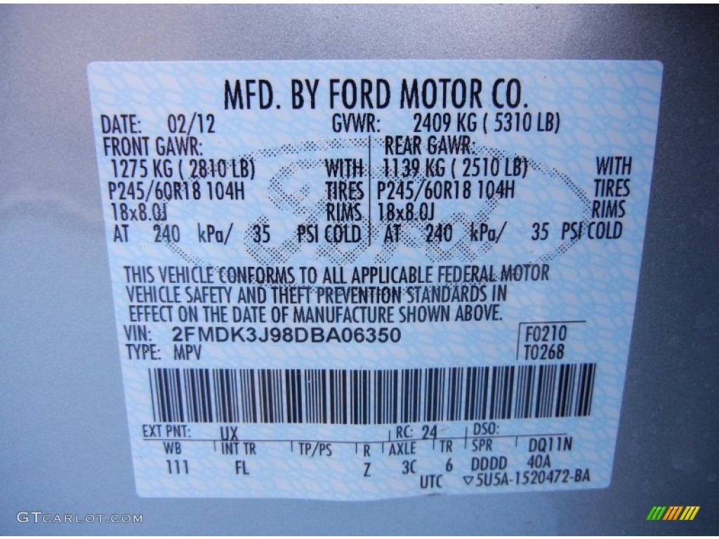 2013 Edge Color Code UX for Ingot Silver Metallic Photo #61918908