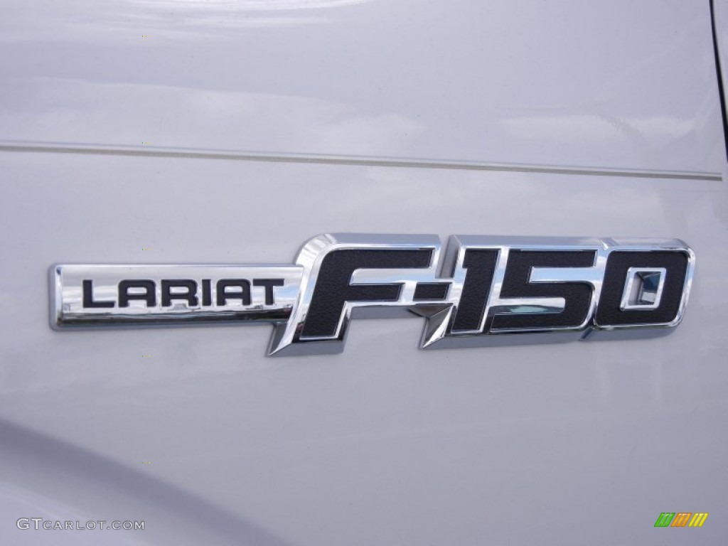 2012 F150 Lariat SuperCrew 4x4 - White Platinum Metallic Tri-Coat / Black photo #4