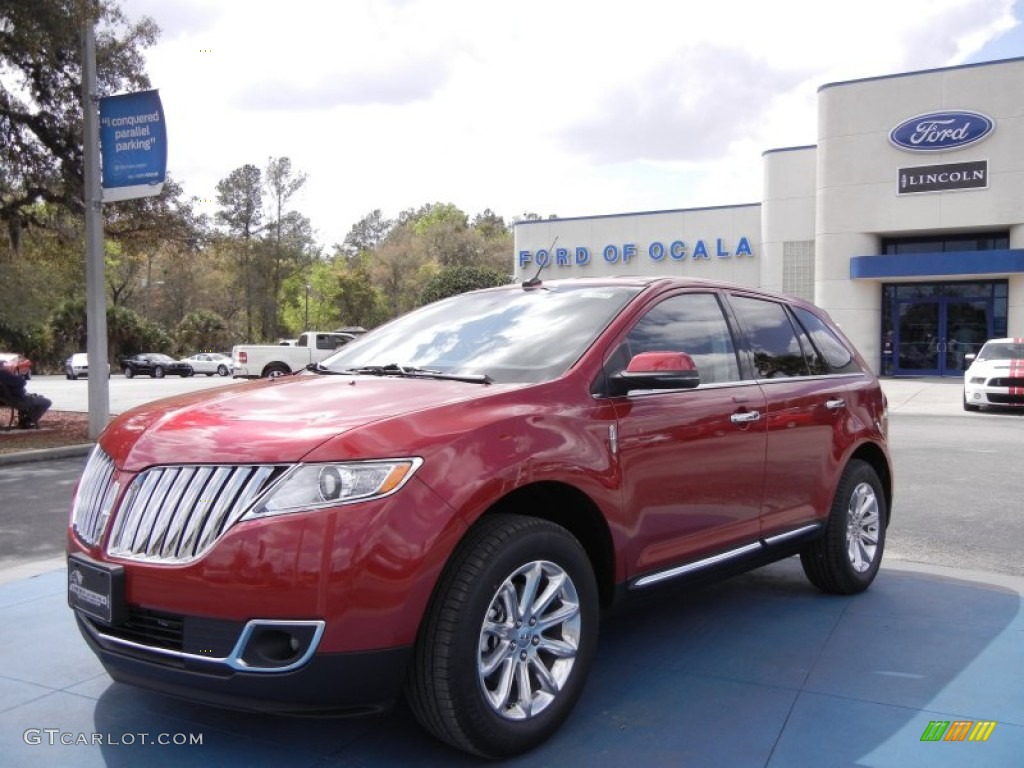 2012 MKX FWD Limited Edition - Red Candy Metallic / Medium Light Stone photo #1