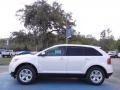 2012 White Platinum Metallic Tri-Coat Ford Edge SEL  photo #2