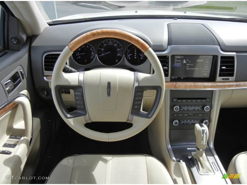 2012 Lincoln MKZ FWD Light Camel Dashboard Photo #61920112
