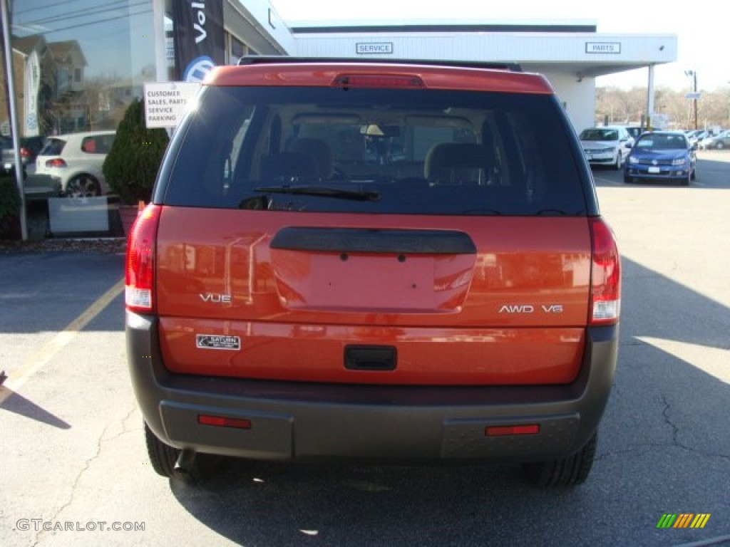 2003 VUE V6 AWD - Orange / Light Tan photo #5
