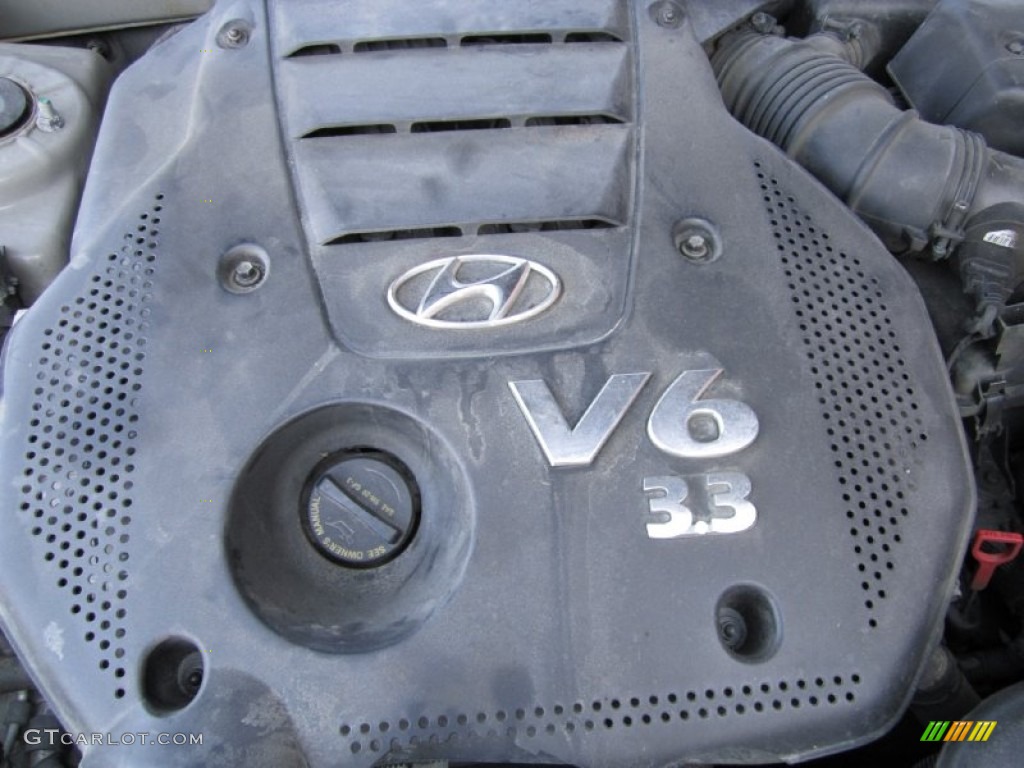 2008 Sonata SE V6 - Bright Silver / Black photo #28