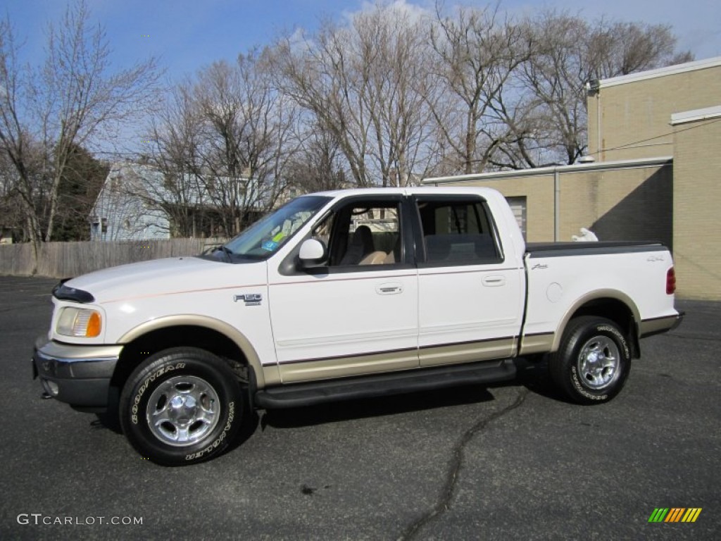 2001 Oxford White Ford F150 Lariat Supercrew 4x4 61908622 Gtcarlot Com Car Color Galleries