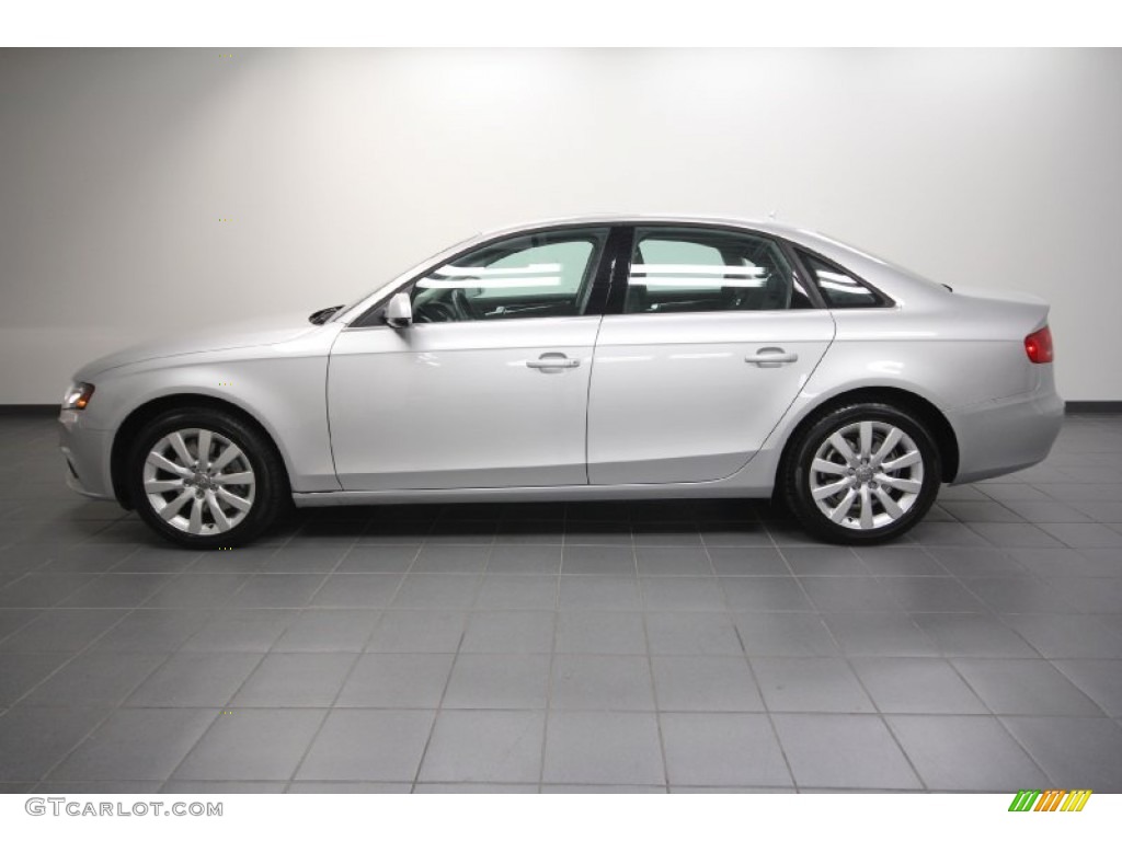 2010 A4 2.0T quattro Sedan - Ice Silver Metallic / Black photo #2