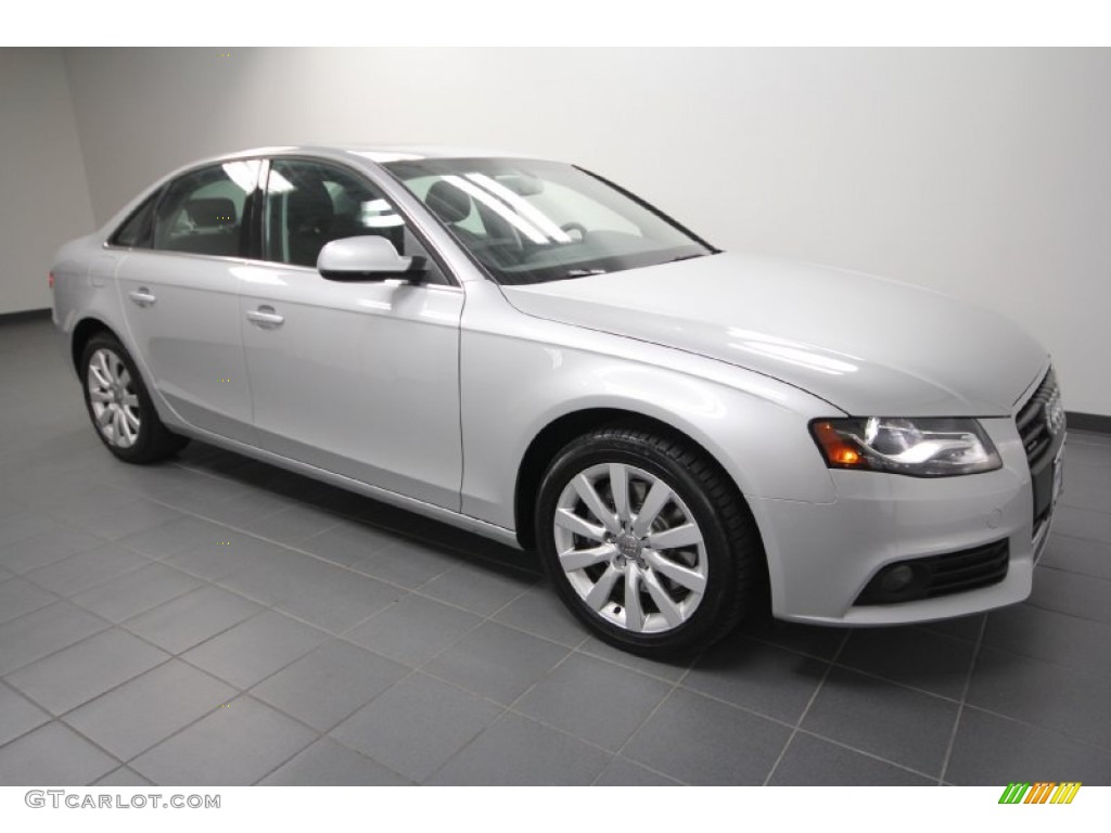 2010 A4 2.0T quattro Sedan - Ice Silver Metallic / Black photo #8