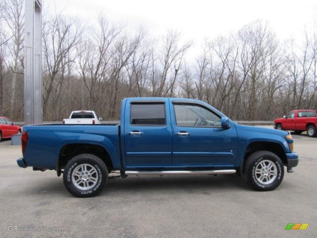 Aqua Blue Metallic 2009 Chevrolet Colorado LT Crew Cab 4x4 Exterior Photo #61922674