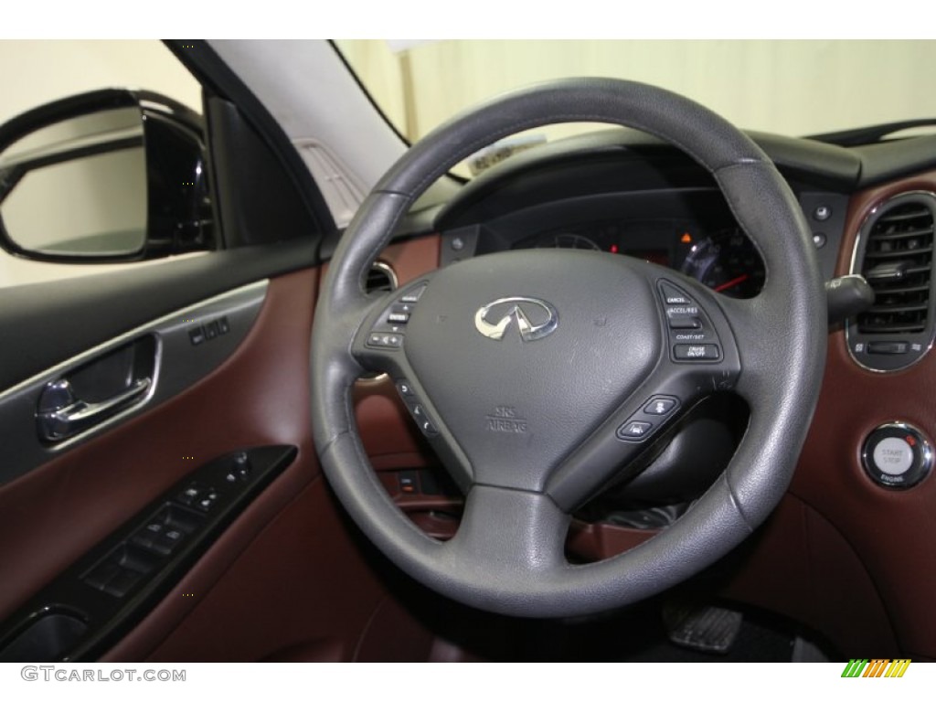 2008 Infiniti EX 35 Journey Chestnut Steering Wheel Photo #61922851
