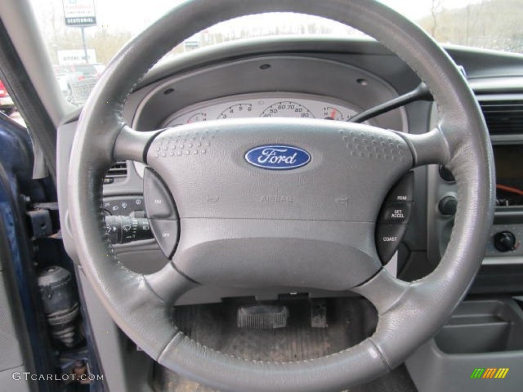 2005 Ford Explorer Sport Trac XLT 4x4 Medium Dark Flint Steering Wheel Photo #61922881