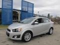 2012 Silver Ice Metallic Chevrolet Sonic LT Sedan  photo #1