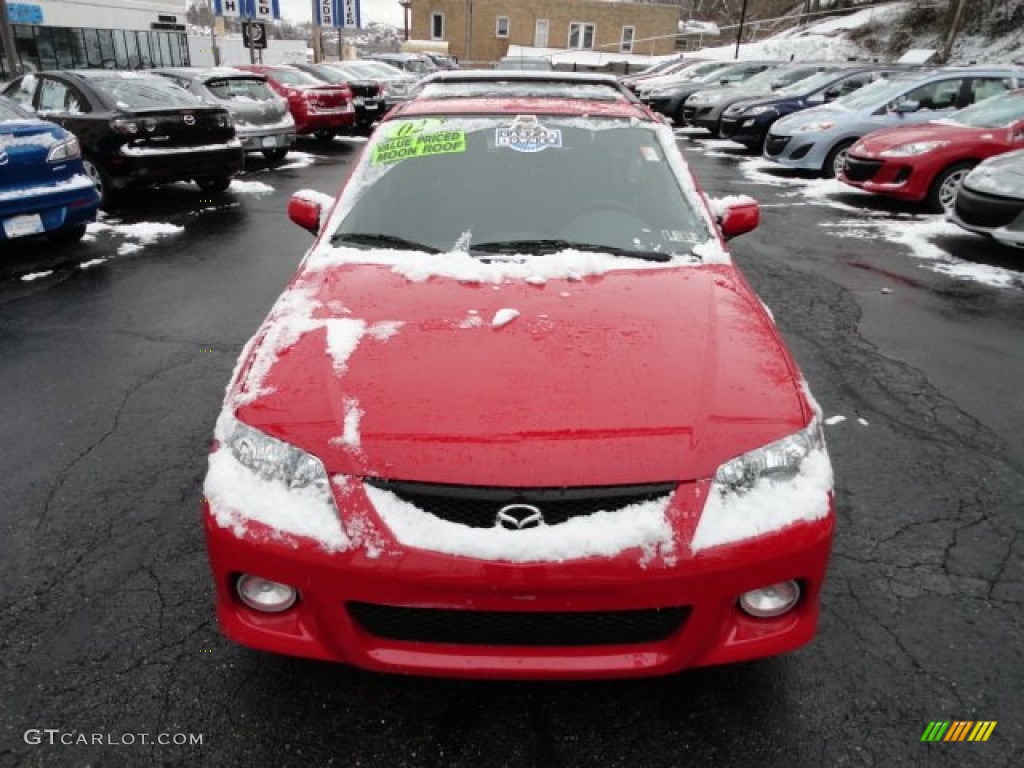2002 Protege 5 Wagon - Classic Red / Off Black photo #8
