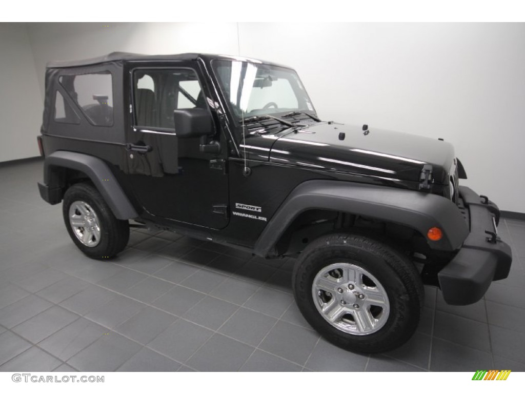 2011 Wrangler Sport 4x4 - Black / Black photo #8