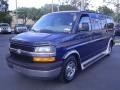 2003 Indigo Blue Metallic Chevrolet Express 1500 LS Passenger Conversion Van  photo #5