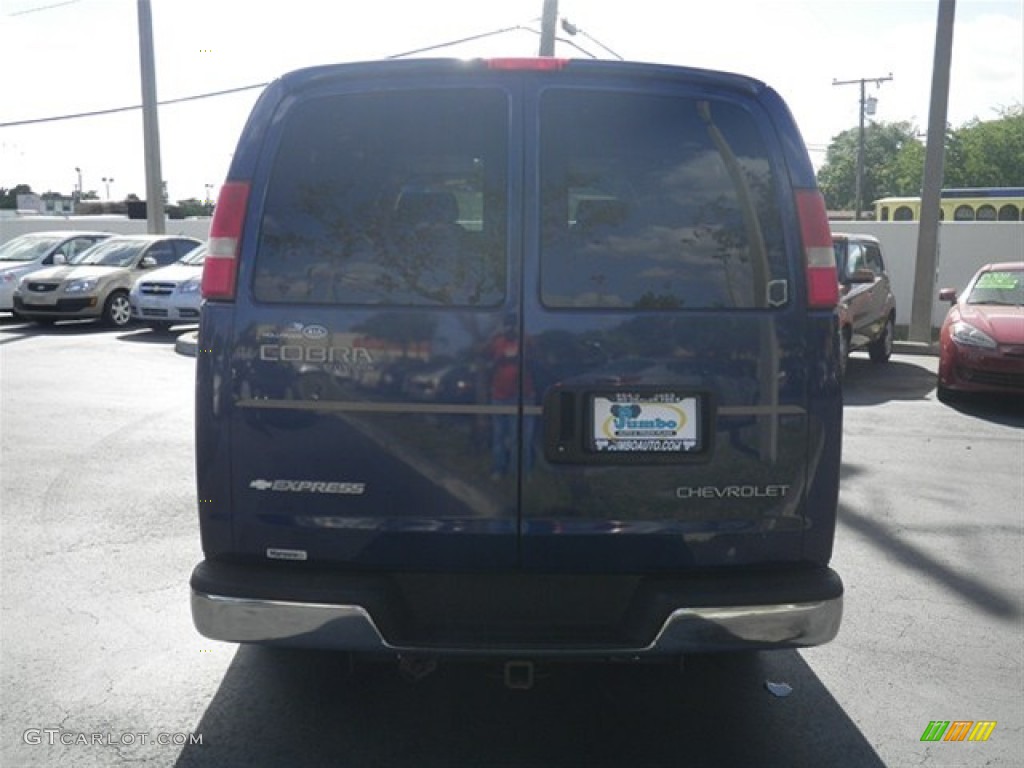 2003 Express 1500 LS Passenger Conversion Van - Indigo Blue Metallic / Medium Dark Pewter photo #10