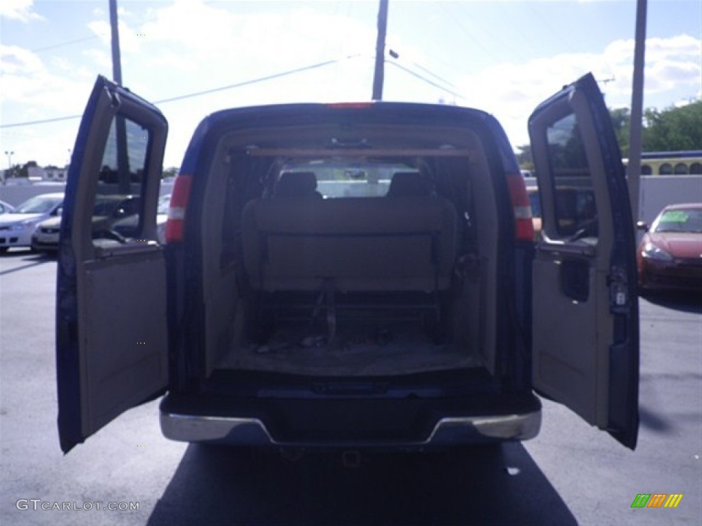 2003 Express 1500 LS Passenger Conversion Van - Indigo Blue Metallic / Medium Dark Pewter photo #11