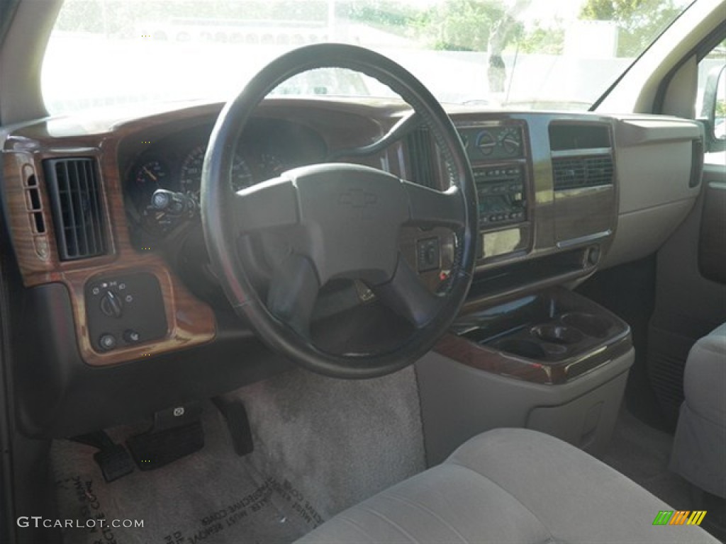 2003 Express 1500 LS Passenger Conversion Van - Indigo Blue Metallic / Medium Dark Pewter photo #28