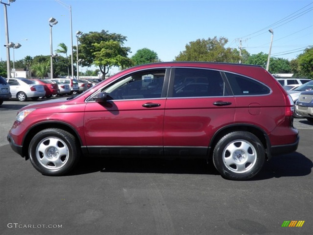 2008 CR-V LX 4WD - Tango Red Pearl / Gray photo #7