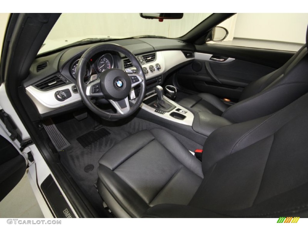 Black Interior 2009 BMW Z4 sDrive30i Roadster Photo #61927856