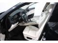 Ivory White/Black Nappa Leather Front Seat Photo for 2010 BMW 5 Series #61927882