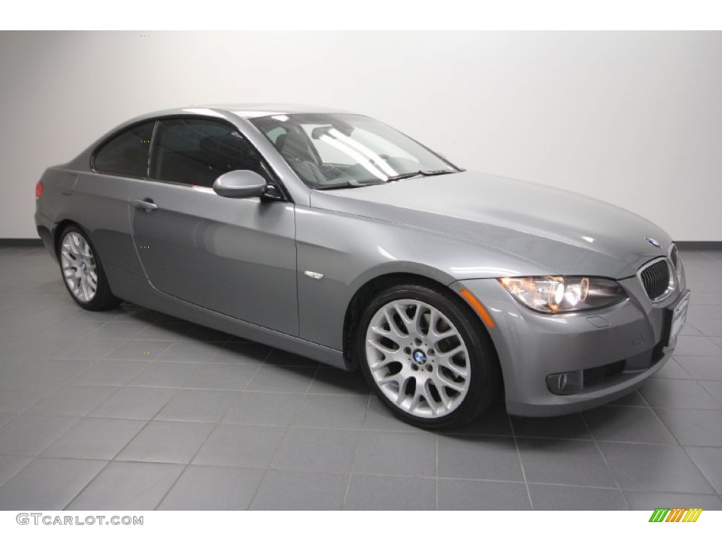 2009 3 Series 328i Coupe - Space Grey Metallic / Black photo #1