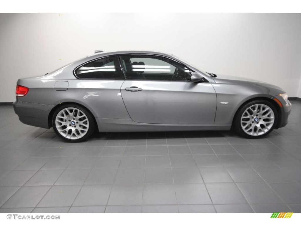 2009 3 Series 328i Coupe - Space Grey Metallic / Black photo #7