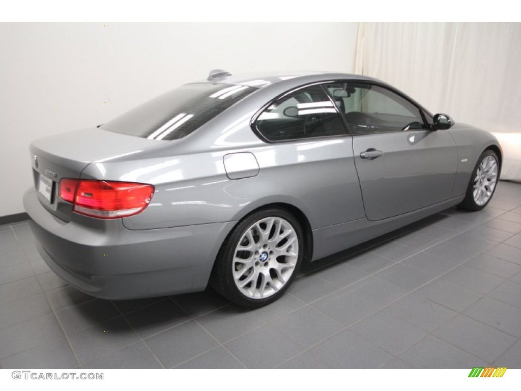 2009 3 Series 328i Coupe - Space Grey Metallic / Black photo #13