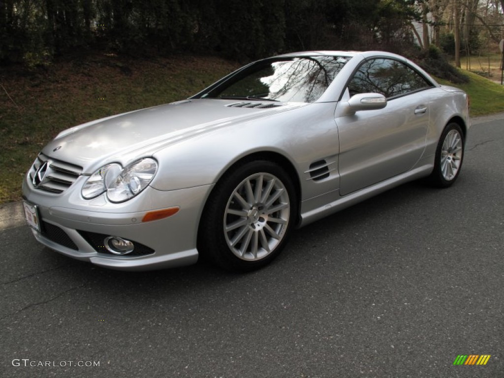 Iridium Silver Metallic 2008 Mercedes-Benz SL 550 Roadster Exterior Photo #61929352