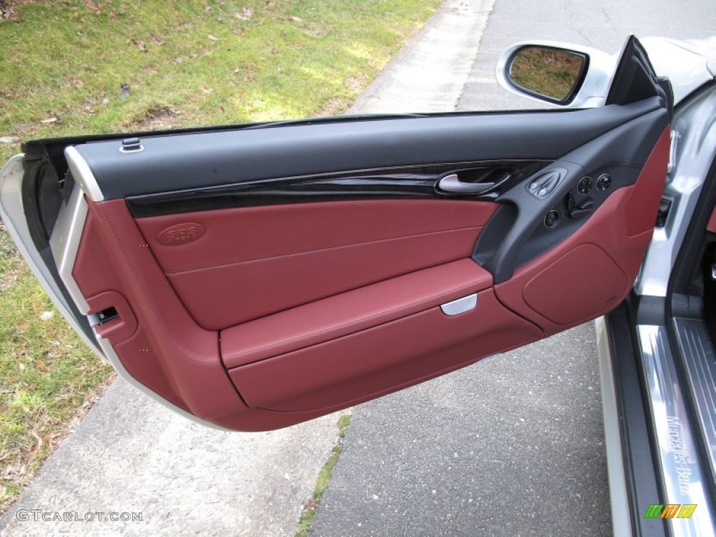 2008 Mercedes-Benz SL 550 Roadster Red Door Panel Photo #61929445