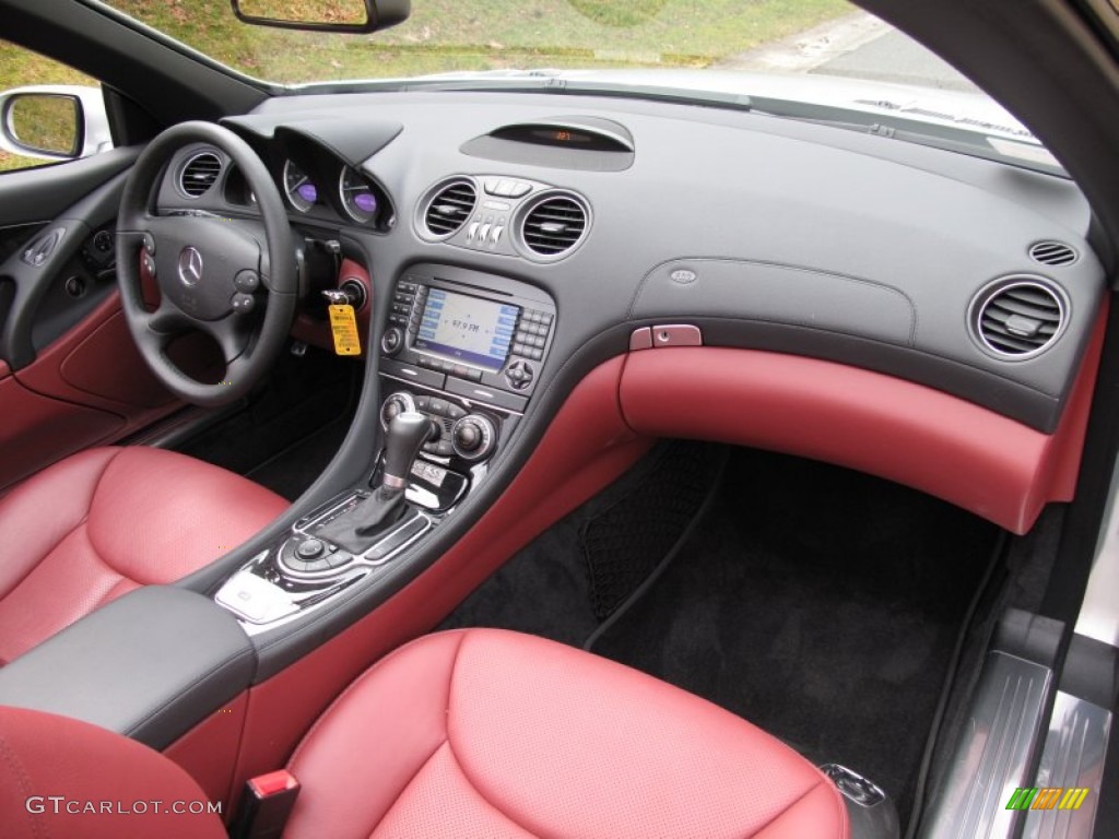 2008 Mercedes-Benz SL 550 Roadster Red Dashboard Photo #61929478