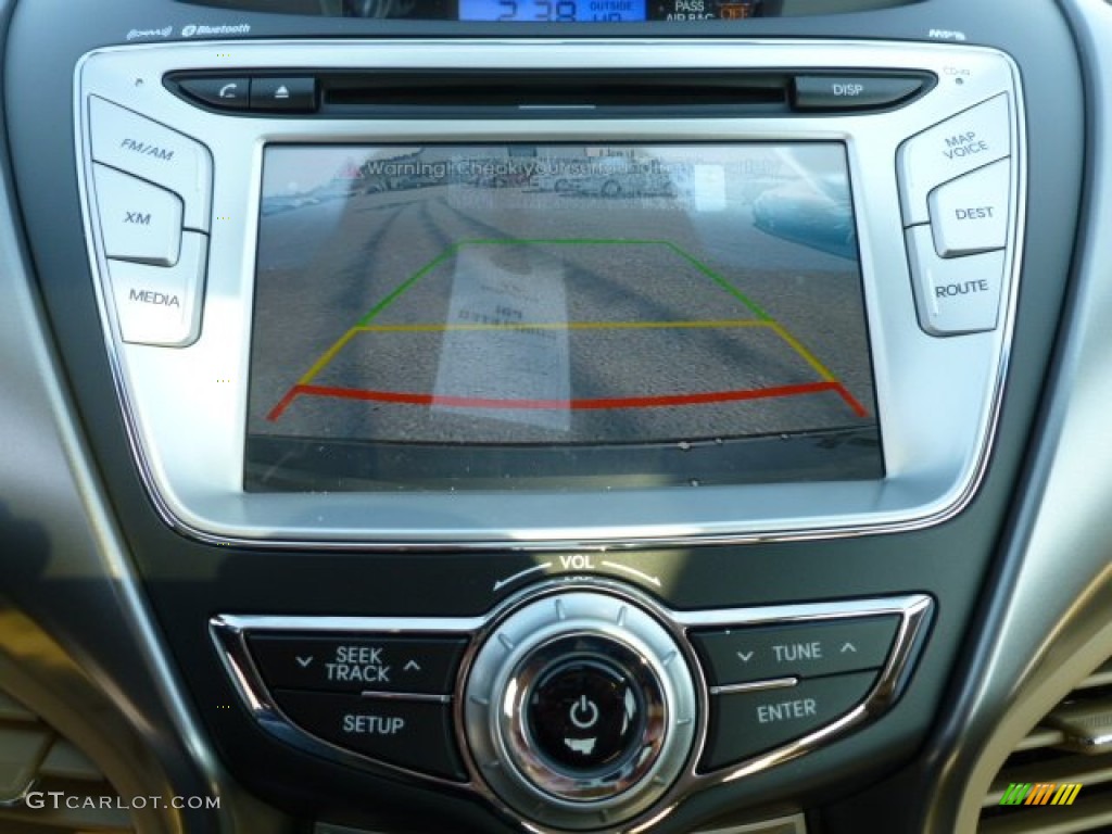 2012 Elantra Limited - Midnight Black / Beige photo #18