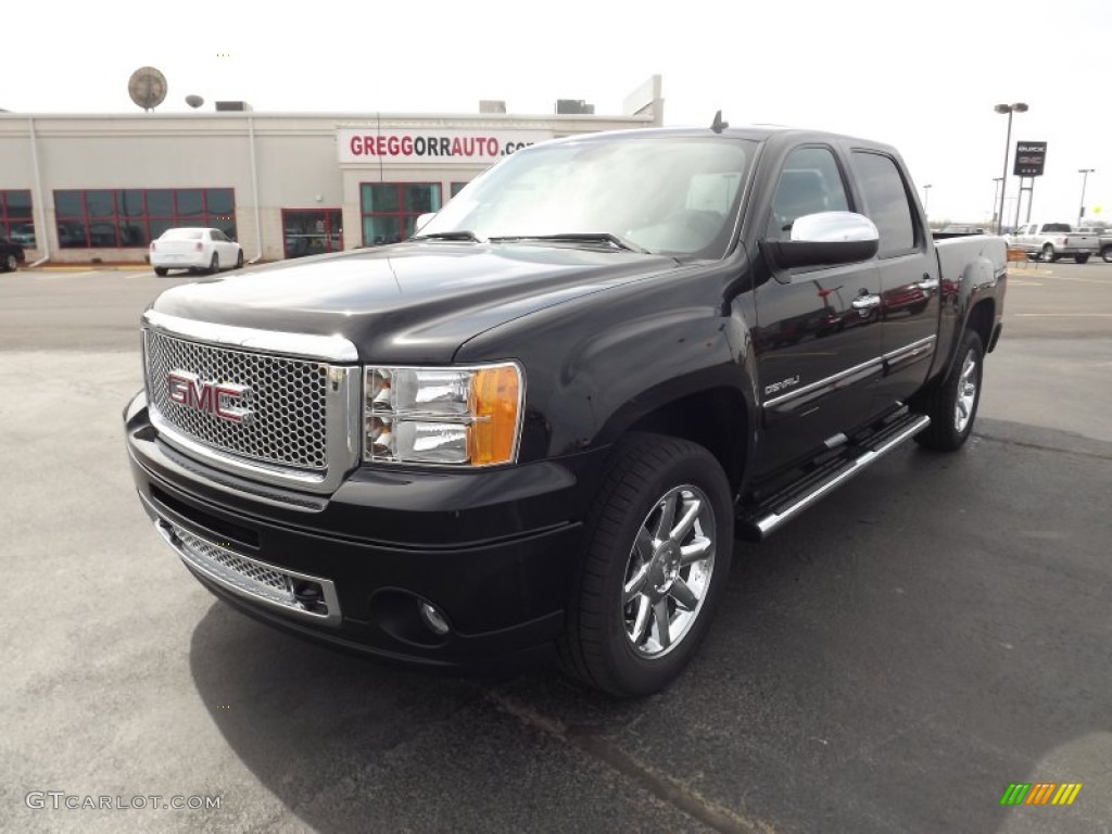 2012 Sierra 1500 Denali Crew Cab 4x4 - Onyx Black / Ebony photo #1