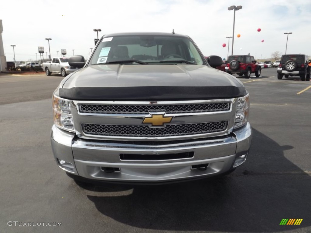 2012 Silverado 1500 LT Crew Cab 4x4 - Graystone Metallic / Light Titanium/Dark Titanium photo #2