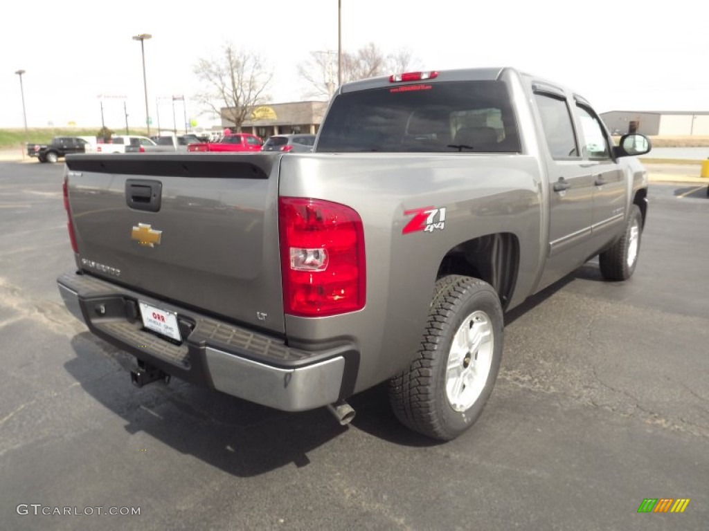 2012 Silverado 1500 LT Crew Cab 4x4 - Graystone Metallic / Light Titanium/Dark Titanium photo #5