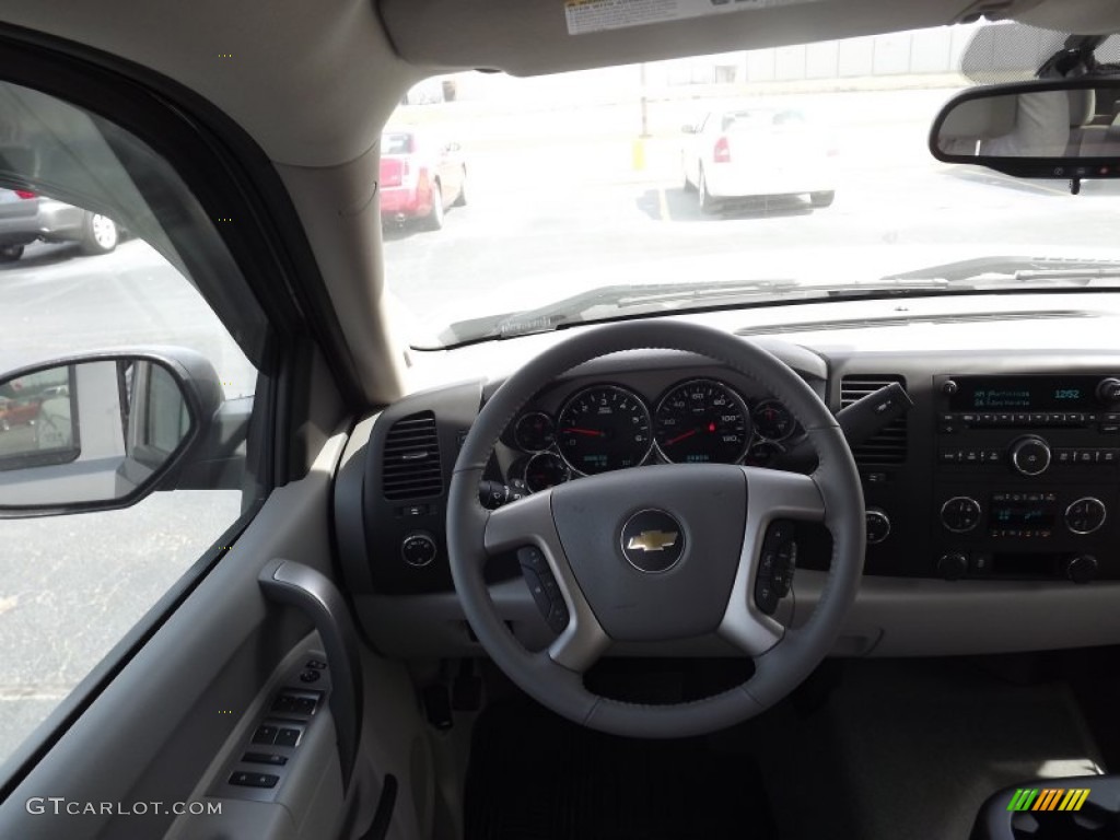 2012 Silverado 1500 LT Crew Cab 4x4 - Graystone Metallic / Light Titanium/Dark Titanium photo #9